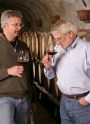 After making wine for decades, David Adelsheim (right) hired Dave Paige (left) to assume head winemaking duties in September 2001.  Paige brought with him 12 years experience in working with Pinot Noir.